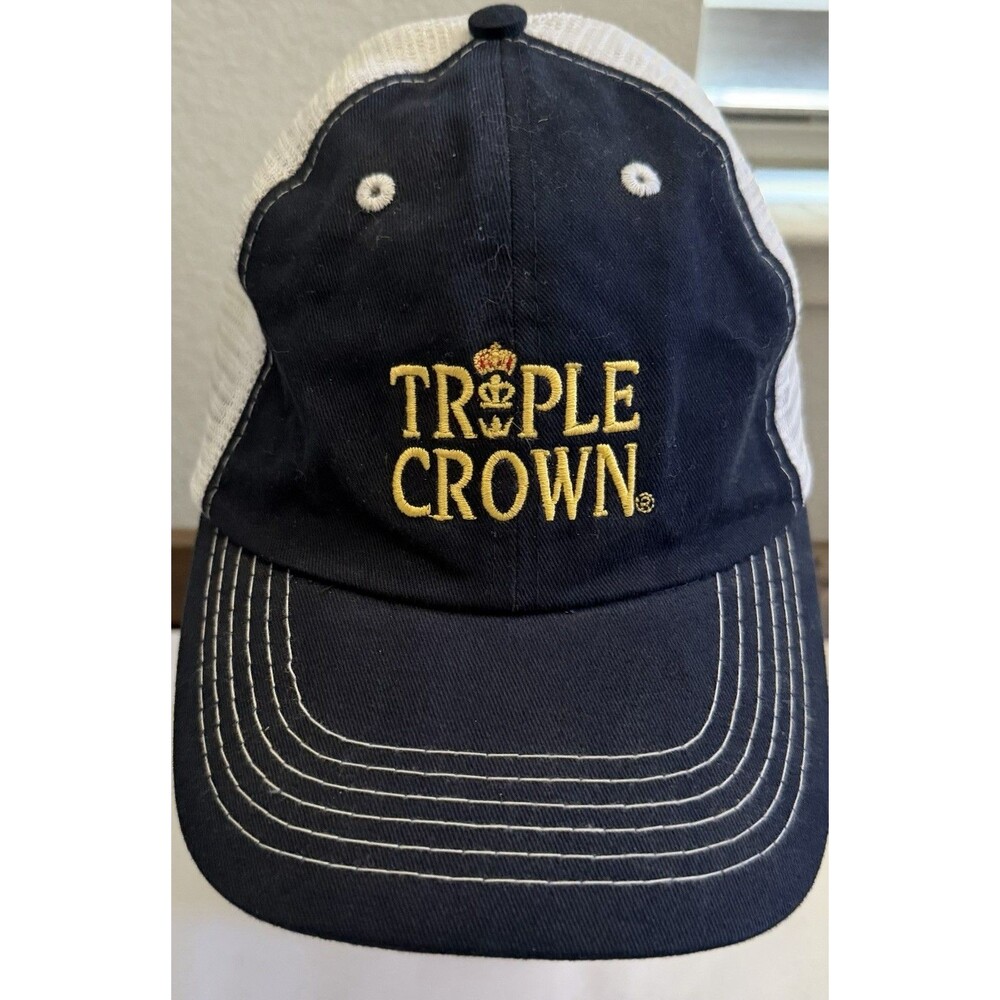 Embroidered Triple Crown Adjustable Baseball Cap